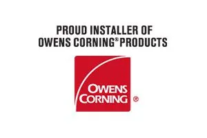 logo of proud installer of owens corning products